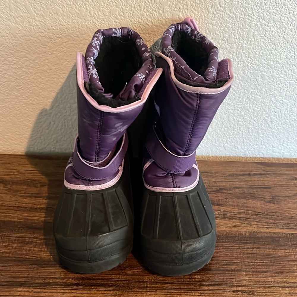 Athletech Girls' Rue Purple
Black Star Snow Winter Boots, Size 3M